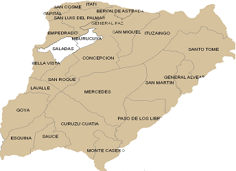 Mapa de las corrientes